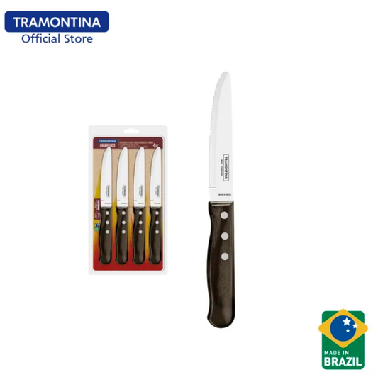 Tramontina Stainless Steel Barbecue Jumbo Knives 4pcs (Polywood)