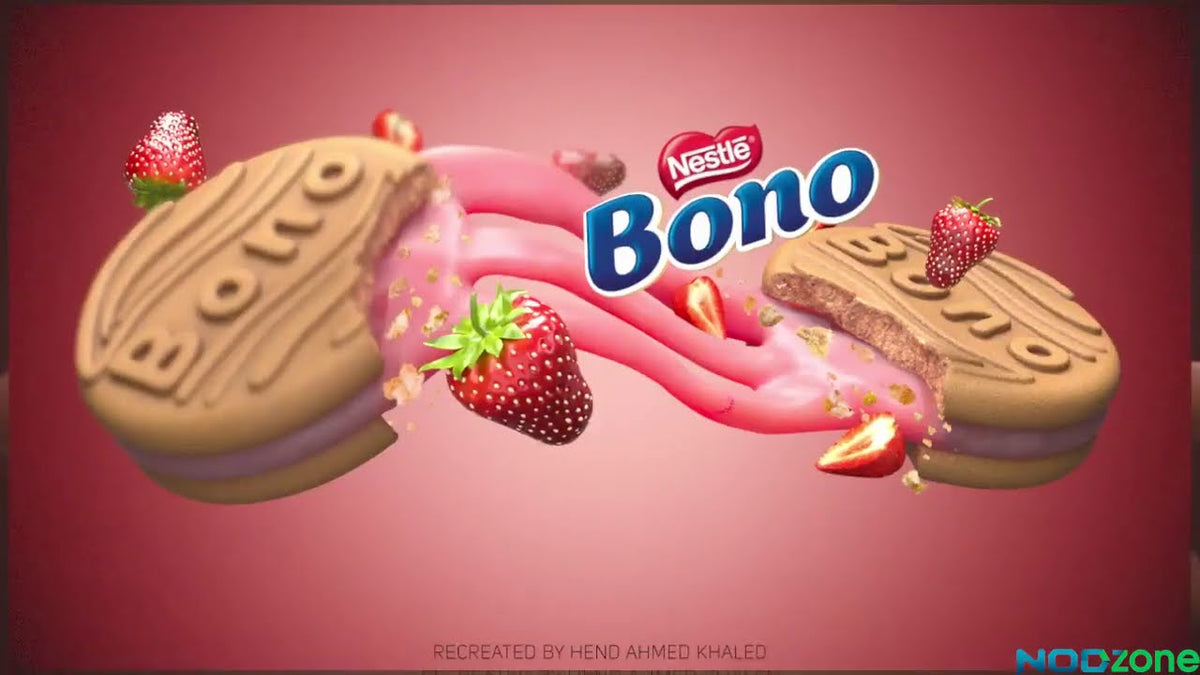 Nestlé Bono Strawberry Filled Cookies 90g - CLOSE TO EXPIRE