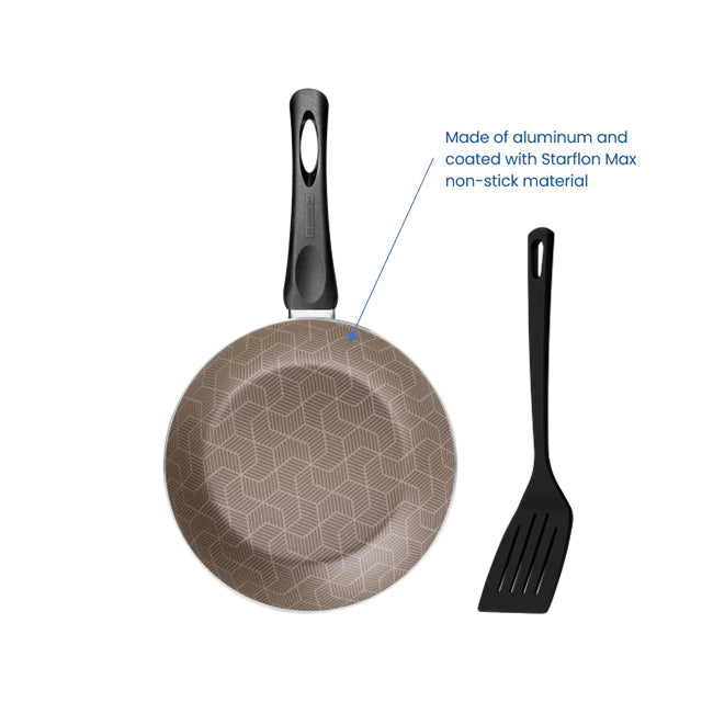 TRAMONTINA 20cm/24cm Non Stick Frying Pan with Free Spatula | Paris