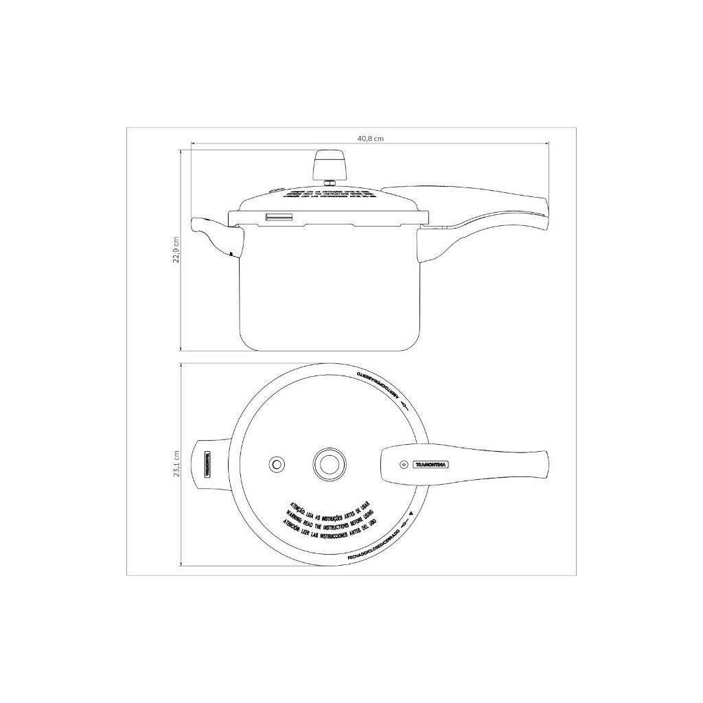 Tramontina Pressure Cooker Vancouver 20cm/4.5L