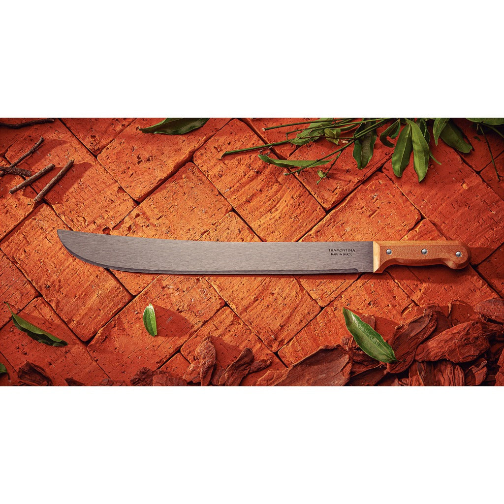 Tramontina 16" Carbon Steel Blade Forest Machete With Wooden Handle