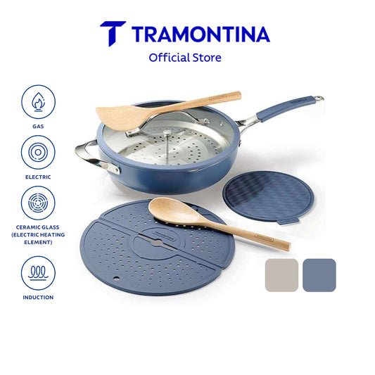 Tramontina All-In-One Plus 30cm 7 Pcs Wok Pan Set