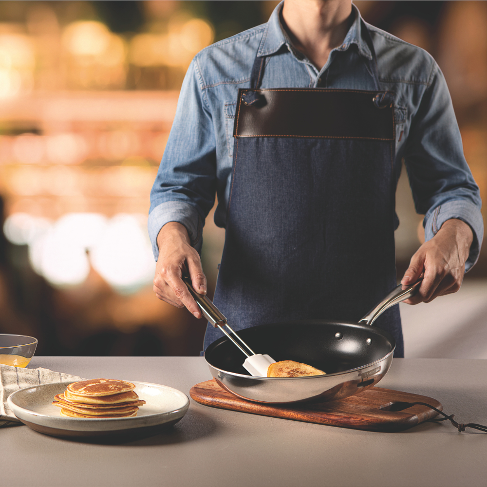 Tramontina Stainless Steel Frying Pan with Tri-ply body 20cm/26cm (Grano)
