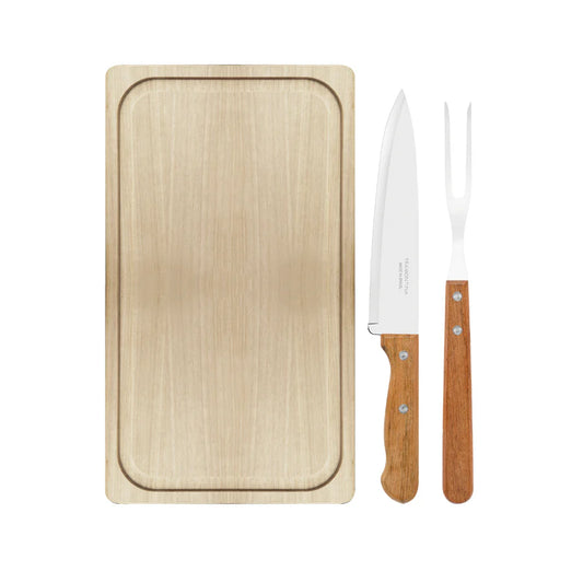 Tramontina Churrasco 3 Piece Barbecue Set