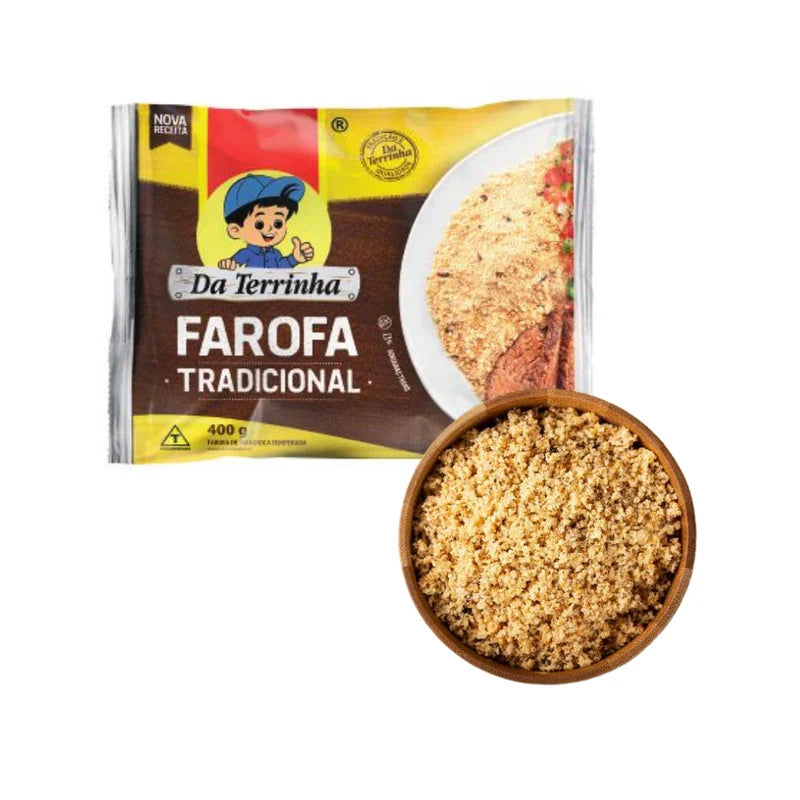 Da Terrinha Seasoned Cassava Flour "Farofa" 400g - CLOSE TO EXPIRE