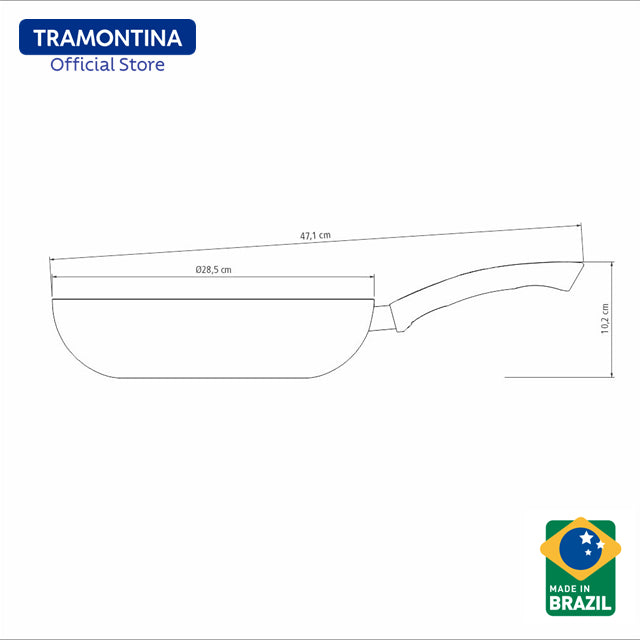 Tramontina Non Stick Deep Stir - Frying Pan 28cm (Paris)