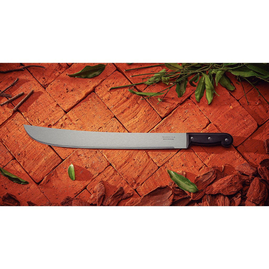 Tramontina 18" Carbon Steel Blade Forest Machete With Black Handle