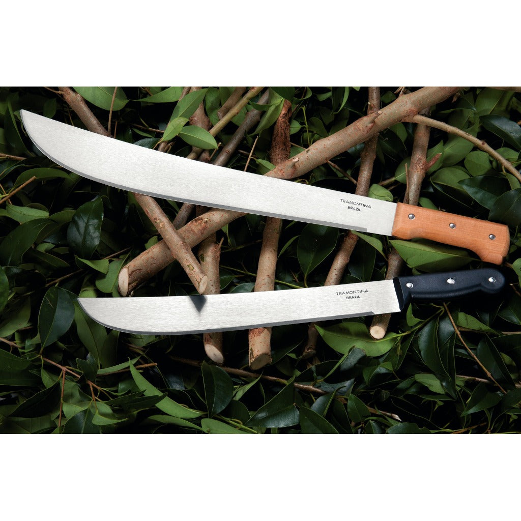 Tramontina 18" Carbon Steel Blade Forest Machete With Black Handle