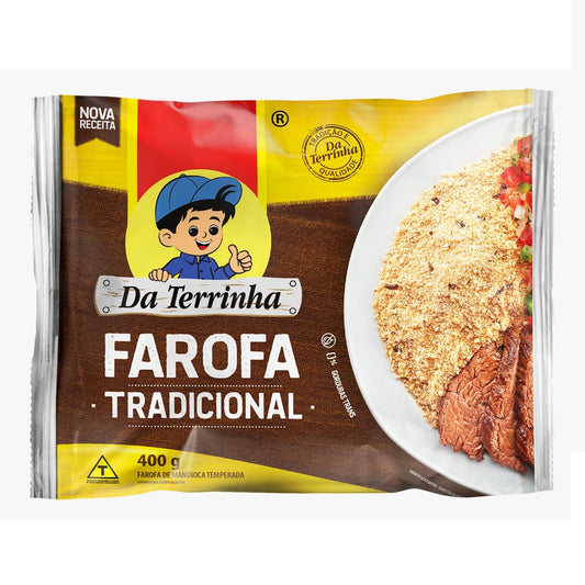Da Terrinha Seasoned Cassava Flour "Farofa" 400g - CLOSE TO EXPIRE