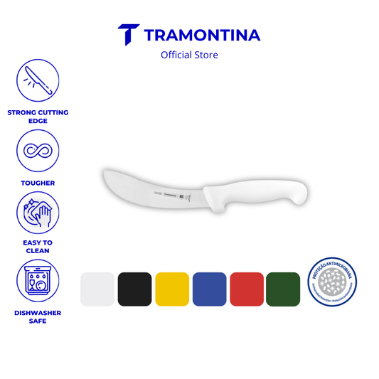 Tramontina Skinning Knife with Antibacterial Protection Handle 6" (Professional Master) 6 Colors