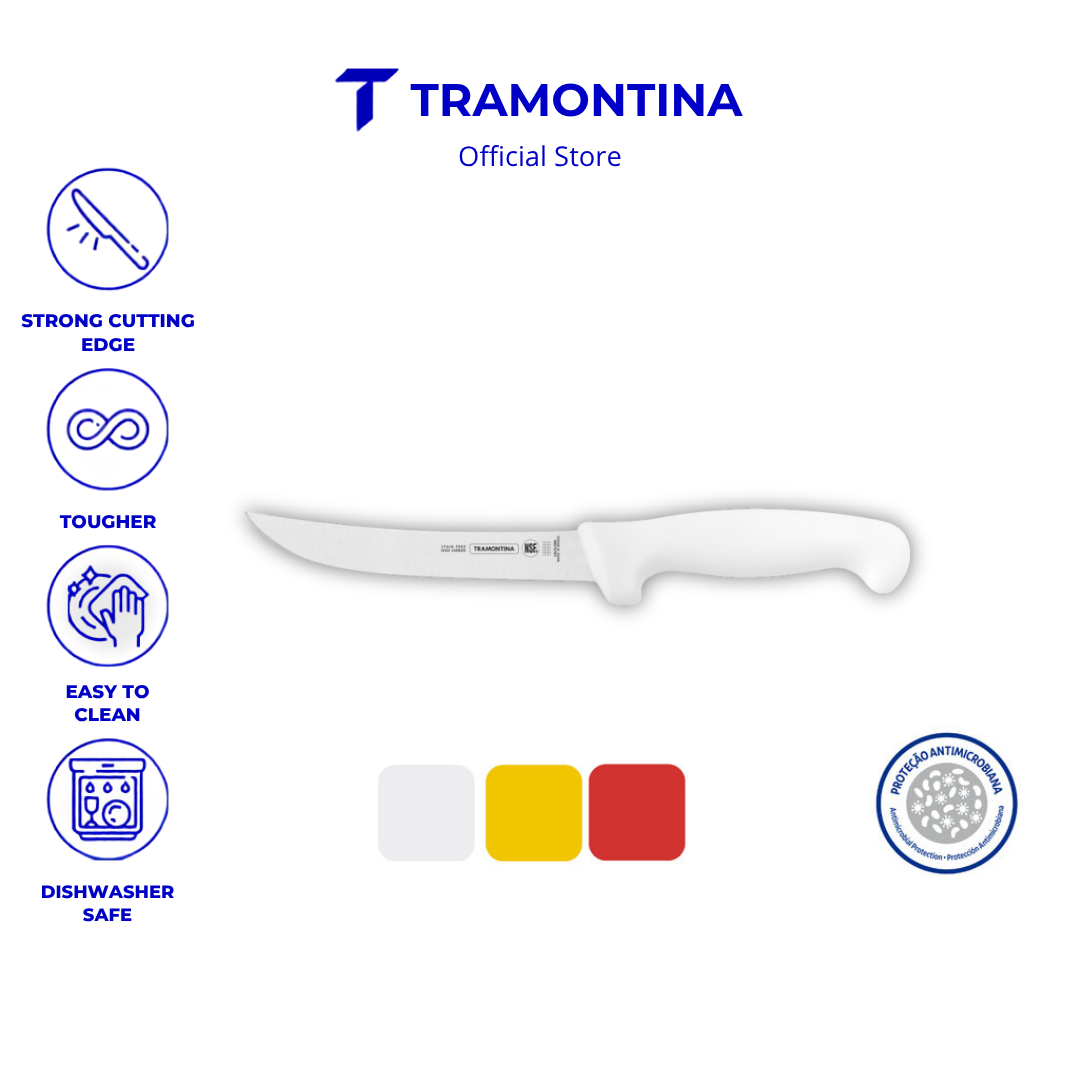 Tramontina Boning Knife with Antibacterial Protection Handle 6" (Professional Master) 3 Colors