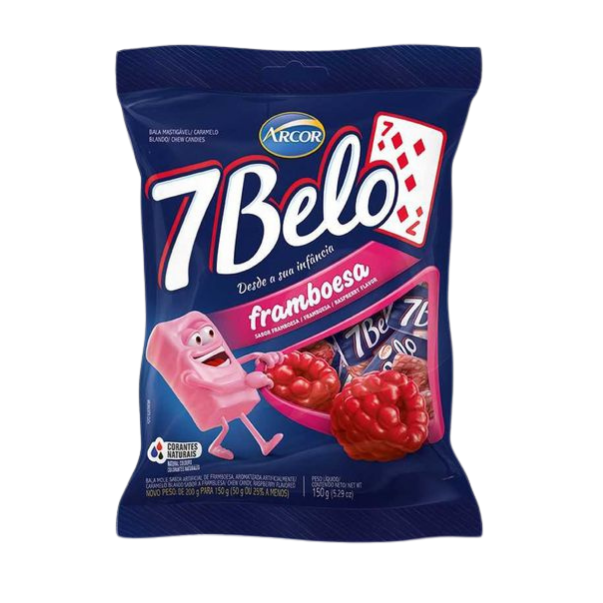 Arcor 7 Belo Raspberry Candy Chews 500g