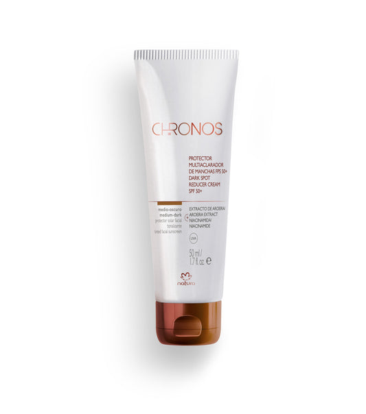 Natura Chronos Dark Spot Reducer Cream Med-Dark SPF50+ 50ml - close to expire