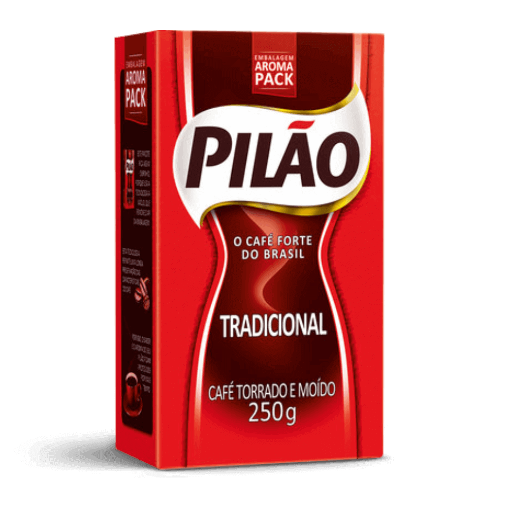Pilão Roasted Brazilian Coffee 250g Traditional - Ground