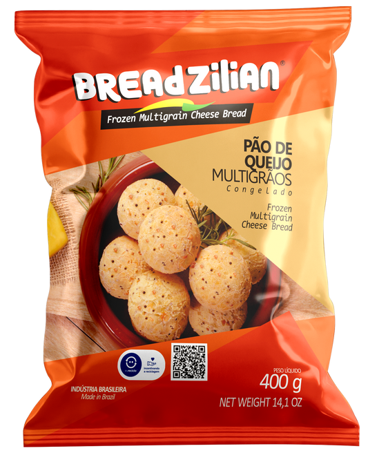 Breadzilian Frozen Cheese Bread Multigrain 400g