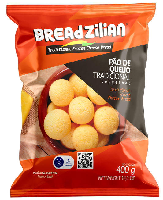 Breadzilian Frozen Cheese Bread Traditional 400g