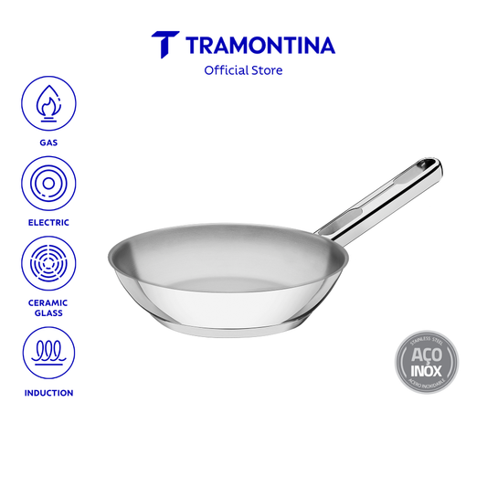 Tramontina Stainless Steel Frying Pan 20cm/24cm/28cm (Allegra)