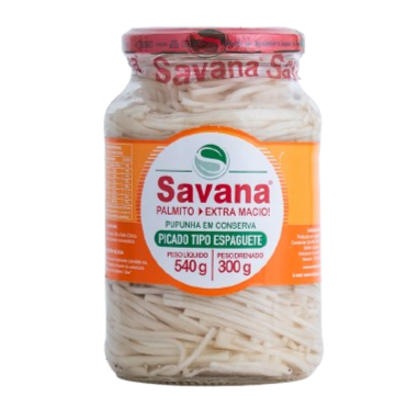 Savana Spaghetti of Pupunha Heart of Palm "Palmito" 300g