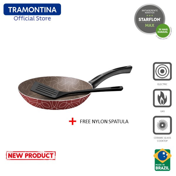 TRAMONTINA 20cm/24cm Non Stick Frying Pan with Free Spatula | Paris