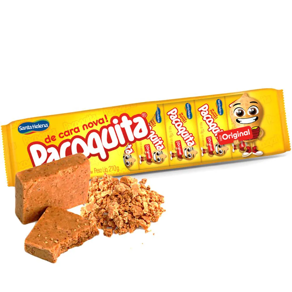 Santa Helena Peanut Candy Tablets "Paçoquita" 216g