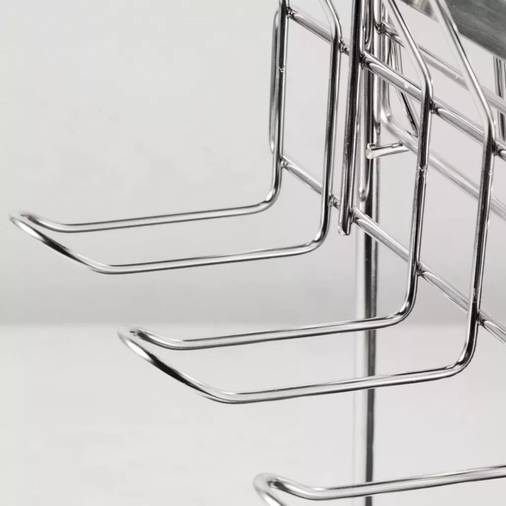 TRAMONTINA 2-Tier Dish Rack, Stainless Steel/Polypropylene