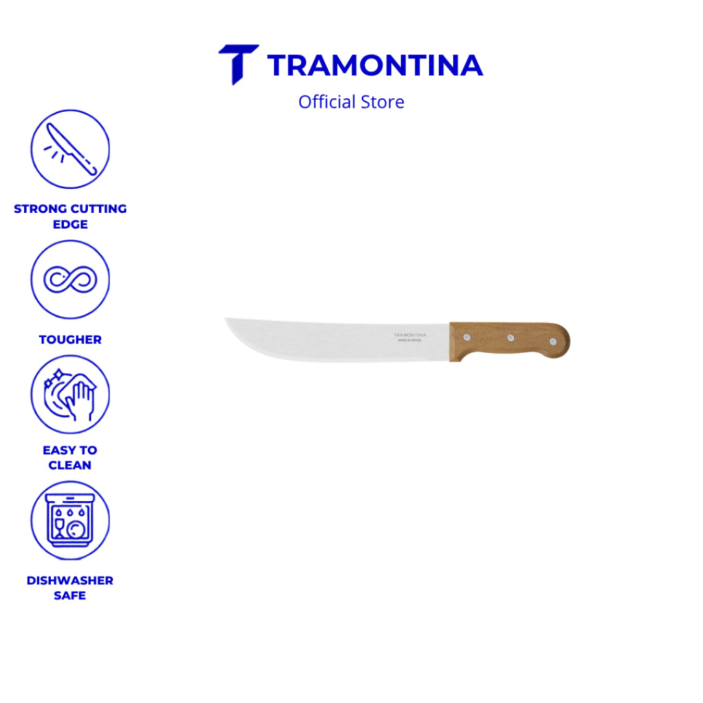 Tramontina 10" Carbon Steel Blade Forest Machete With Wooden Handle
