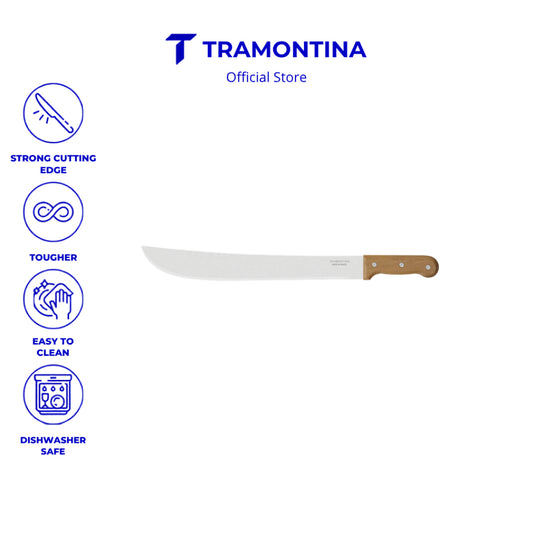 Tramontina 16" Carbon Steel Blade Forest Machete With Wooden Handle