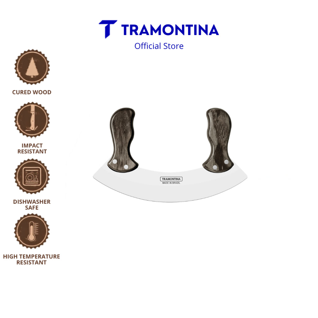 Tramontina Mezzaluna Mincing Knife Polywood
