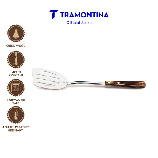 Tramontina Stainless Steel Slotted Spatula/Turner (Polywood)