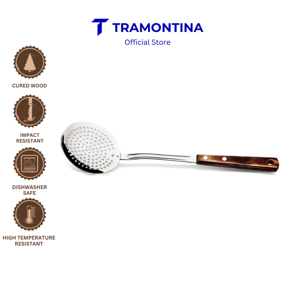 Tramontina Stainless Steel Skimmer (Polywood)