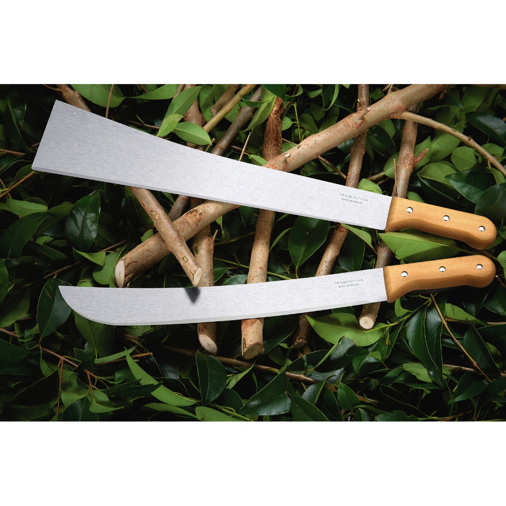 Tramontina 14" Carbon Steel Blade Forest Machete With Wooden Handle
