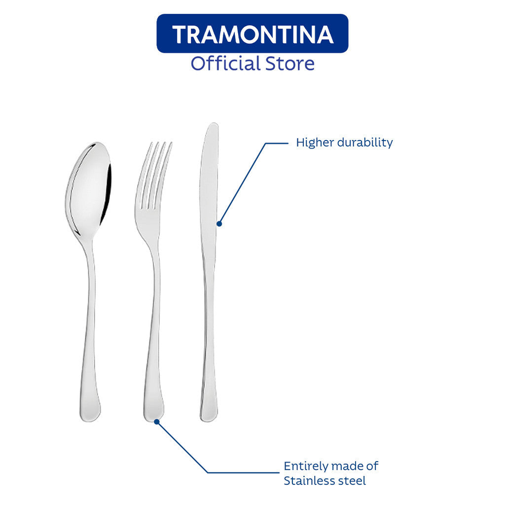 Tramontina Stainless Steel Dining / Table Cutlery Set 16pcs (Havana)