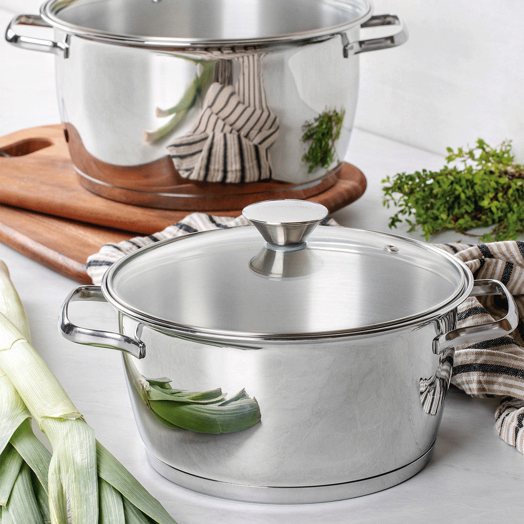 Tramontina Stainless Steel Deep Casserole 20cm (Allegra)
