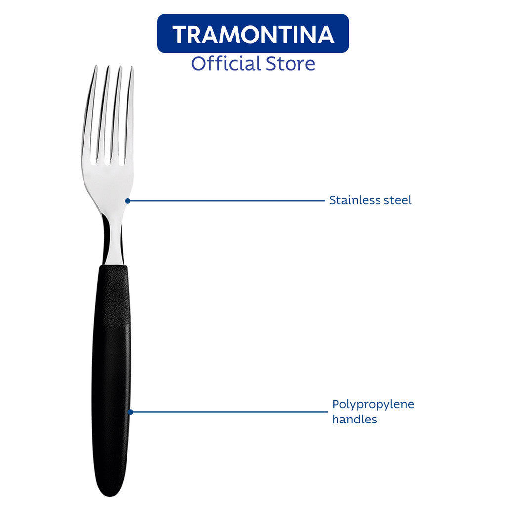 Tramontina Stainless Steel Table Fork Set 3pcs (Ipanema)