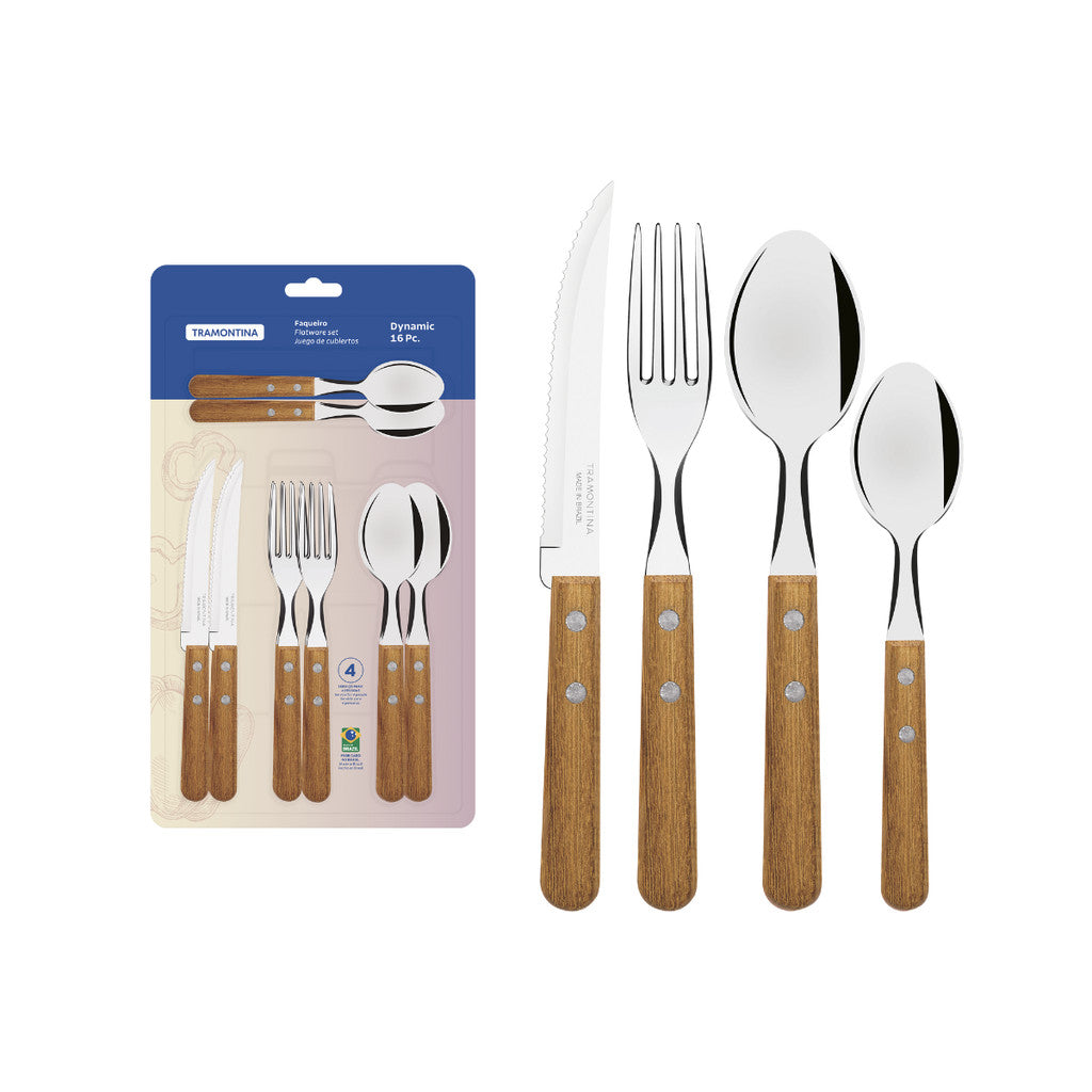 Tramontina Stainless Steel Tableware Set 16pcs (Dynamic)