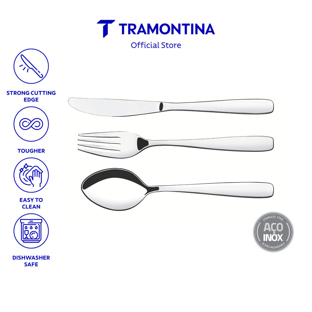 Tramontina Stainless Steel Table / Dining Set 24pcs (Amazonas)
