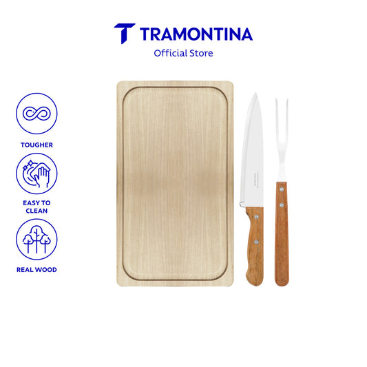 Tramontina Churrasco 3 Piece Barbecue Set