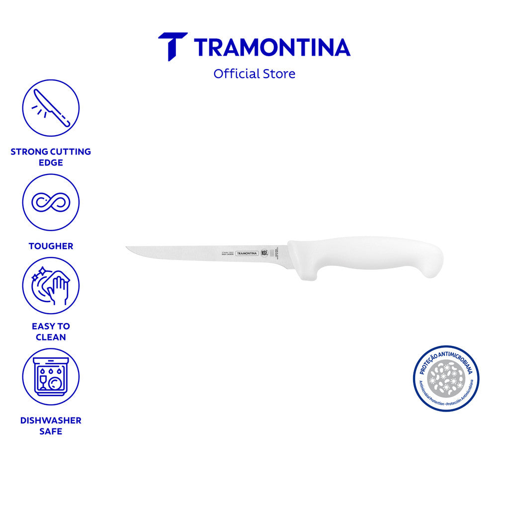Tramontina Boning Stainless Steel Knife with Antibacterial Protection Handle 6" (Professional Master)