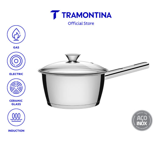 Tramontina Stainless Steel Sauce Pan with Triple-ply Bottom 16cm (Allegra)