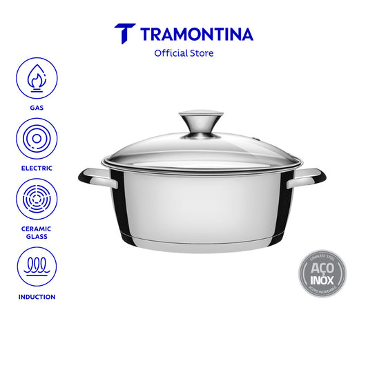 Tramontina Stainless Steel Pot/Casserole 24cm (Allegra)