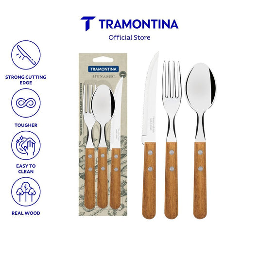 Tramontina Stainless Steel Tableware Set 3pcs (Dynamic)